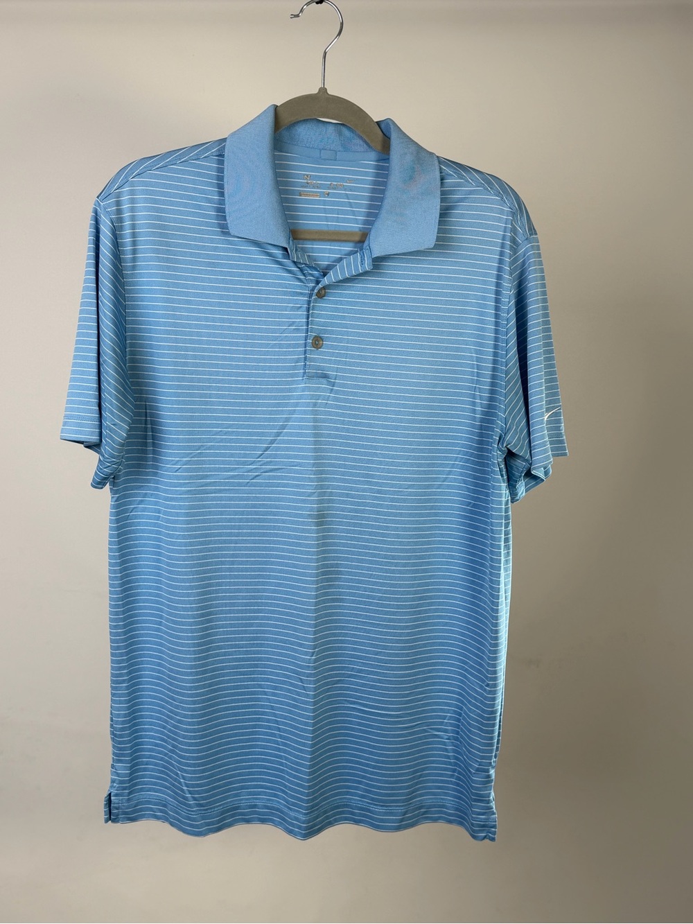 Nike Golf Men’s Blue Striped Golf Polo Shirt